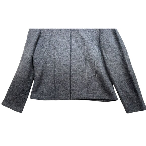 Sarah Ladies Wool Zip-Up Jacket XL Gray Classic - Picture 3 of 12